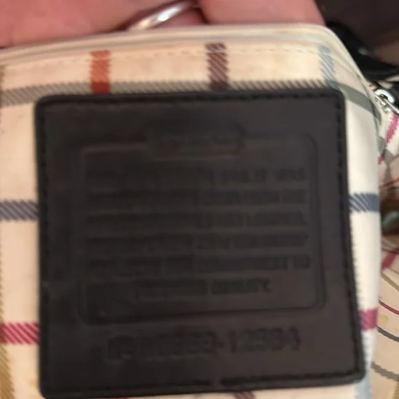 Authentic Coach Black and Tan Signature Tote - Picture 3 of 4